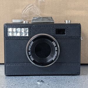 Betsy Johnson Small Camera Convertible Clutch/Crossbody Purse